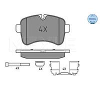 Pastiglie freno Assale posteriore 025 292 3221 MEYLE per IVECO DAILY IV Furgone