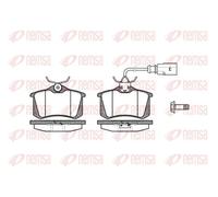 REMSA Kit pastiglie freni 0263.02 posteriore con contatto segnalazione usura, accessori e molla
