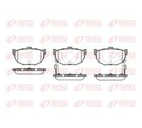 Pastiglie freno Assale posteriore 0294.22 REMSA per HYUNDAI COUPE II LANTRA II