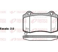 Pastiglie freno Assale posteriore 0434.54 REMSA per CHRYSLER JEEP CHEVROLET