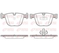 Pastiglie freno Assale posteriore 0892.20 REMSA per BMW 7 5 Gran Turismo