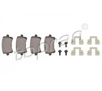 Pastiglie freno Assale posteriore 112 168 TOPRAN per VW SEAT AUDI