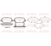 REMSA 1168.02 Kit pastiglie freni