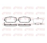 Pastiglie freno Assale posteriore 1190.01 REMSA per MAZDA FIAT ABARTH