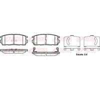 Pastiglie freno Assale posteriore 1260.12 REMSA per OPEL CHEVROLET
