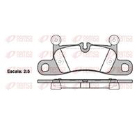 Pastiglie freno Assale posteriore 1379.10 REMSA per PORSCHE VW