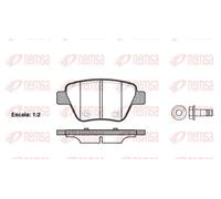 Pastiglie freno Assale posteriore 1420.00 REMSA per VW SKODA AUDI SEAT