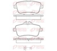 REMSA 1503.00 Kit pastiglie freni