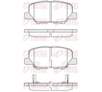 Pastiglie freno Assale posteriore 1536.02 REMSA per MITSUBISHI PEUGEOT CITROËN