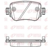 REMSA 1549.08 Kit pastiglie freni