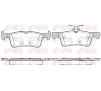 Pastiglie freno Assale posteriore 1563.10 REMSA per PEUGEOT 308 II 308 SW II