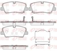 Pastiglie freno Assale posteriore 1687.00 REMSA per HYUNDAI H350 Furgone