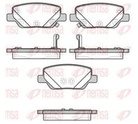 Pastiglie freno Assale posteriore 1700.02 REMSA per FIAT TIPO Hatchback