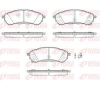 Pastiglie freno Assale posteriore 1750.12 REMSA per FORD RANGER