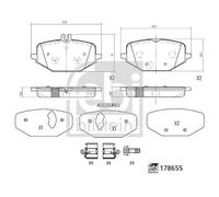 Pastiglie freno Assale posteriore 178655 FEBI BILSTEIN per MERCEDES-BENZ GLS GLE