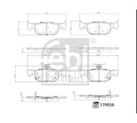 FEBI BILSTEIN 179956 Kit pastiglie freni