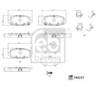 FEBI BILSTEIN 184237 Kit pastiglie freni