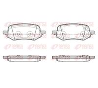 Pastiglie freno Assale posteriore 1886.00 REMSA per FORD PUMA