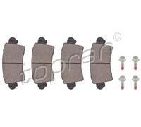 Pastiglie freno Assale posteriore 207 087 TOPRAN per RENAULT OPEL NISSAN