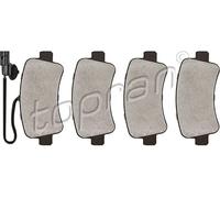 Pastiglie freno Assale posteriore 208 233 TOPRAN per NISSAN OPEL RENAULT