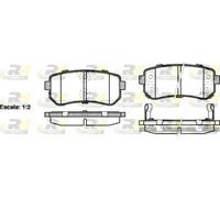 Pastiglie freno Assale posteriore 21209.02 ROADHOUSE per HYUNDAI KIA