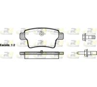 Pastiglie freno Assale posteriore 21241.00 ROADHOUSE per CITROËN