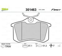 Pastiglie freno Assale posteriore 301463 VALEO per RENAULT CITROËN AUDI VW SEAT