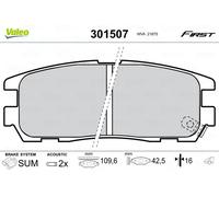 Pastiglie freno Assale posteriore 301507 VALEO per OPEL ISUZU