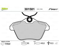 Valeo Kit pastiglie freni 301581 posteriore per Alfa Romeo e Lancia