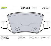 Pastiglie freno Assale posteriore 301583 VALEO per MERCEDES-BENZ VANEO CLASSE A
