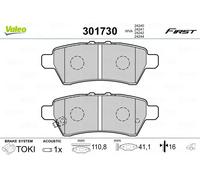 Pastiglie freno Assale posteriore 301730 VALEO per NISSAN PATHFINDER III