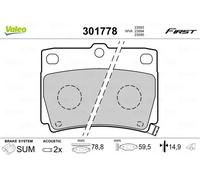 Pastiglie freno Assale posteriore 301778 VALEO per MITSUBISHI PAJERO SPORT I