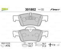 Pastiglie freno Assale posteriore 301802 VALEO per MERCEDES-BENZ CLASSE R SL