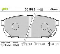 Pastiglie freno Assale posteriore 301823 VALEO per KIA SORENTO I SORENTO I VAN