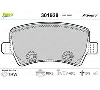 Pastiglie freno Assale posteriore 301928 VALEO per VOLVO FORD LAND ROVER