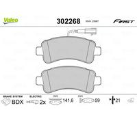 Pastiglie freno Assale posteriore 302268 VALEO per FIAT PEUGEOT CITROËN OPEL