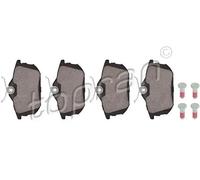 Pastiglie freno Assale posteriore 407 961 TOPRAN per MITSUBISHI SMART