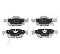 JAPKO Kit pastiglie freni 51906 posteriore per Jeep Grand Cherokee IV, Dodge Durango