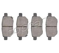 Pastiglie freno Assale posteriore 600 595 TOPRAN per TOYOTA AURIS URBAN CRUISER