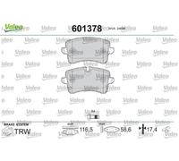Pastiglie freno Assale posteriore 601378 VALEO per AUDI A5 Q5 A5 Sportback A4 B8