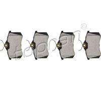 Pastiglie freno Assale posteriore 701 162 TOPRAN per RENAULT FLUENCE SCÉNIC III