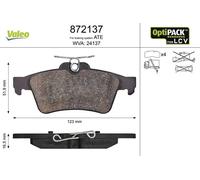 Pastiglie freno Assale posteriore 872137 VALEO per FORD TRANSIT CONNECT