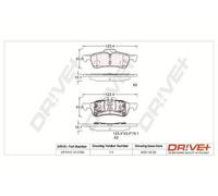 Pastiglie freno Assale posteriore DP1010.10.0158 Drve+ per MINI MINI