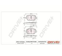 Pastiglie freno Assale posteriore DP1010.10.0377 Drve+ per BMW 3 1 3 Coupé