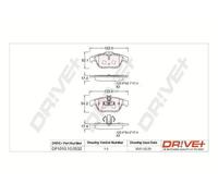 Pastiglie freno Assale posteriore DP1010.10.0532 Drve+ per MERCEDES-BENZ SLC