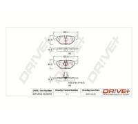 Pastiglie freno Assale posteriore DP1010.10.0810 Drve+ per BMW ALPINA