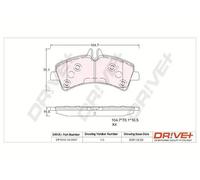 Pastiglie freno Assale posteriore DP1010.10.0907 Drve+ per MERCEDES-BENZ VW