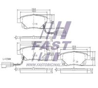 Pastiglie freno Assale posteriore FT29523 FAST per FORD TRANSIT Autobus