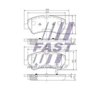 FAST Kit pastiglie freni