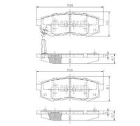 Pastiglie freno Assale posteriore N3613023 NIPPARTS per MAZDA MPV II